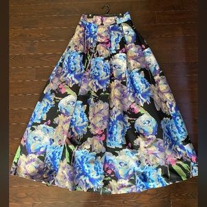 Eliza J Floral Ballgown Maxi Skirt